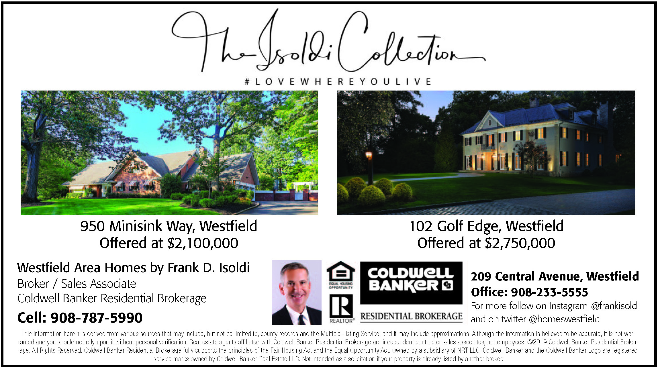 Coldwell Banker Westfield Frank Isoldi - Edge Magazine